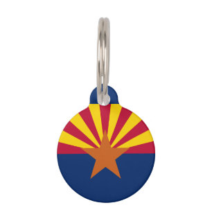 Arizona State Flag Pet Tag
