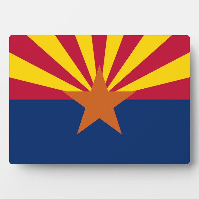 Arizona State Flag Plaque (Front)