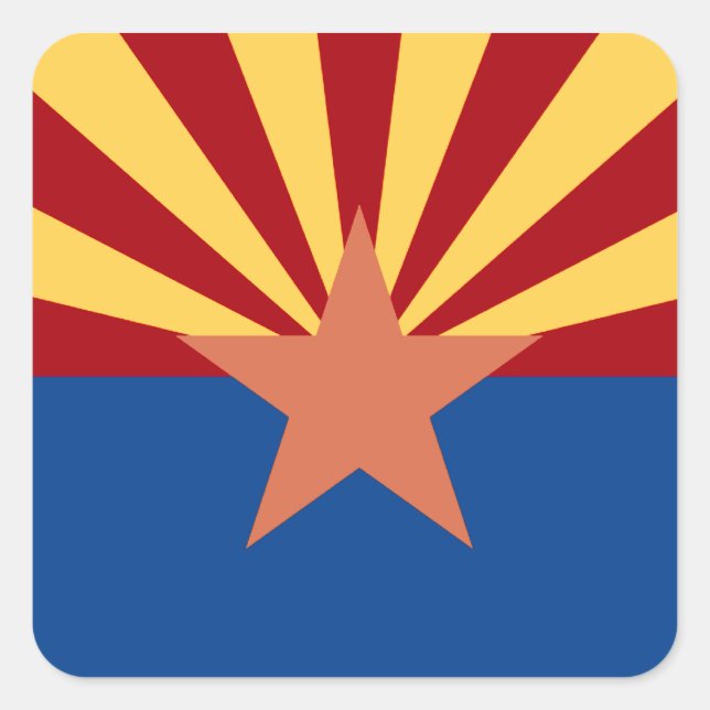 Arizona State Flag Sticker (Front)