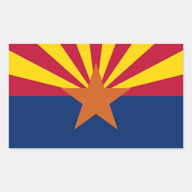 Arizona State Flag Sticker (Front)