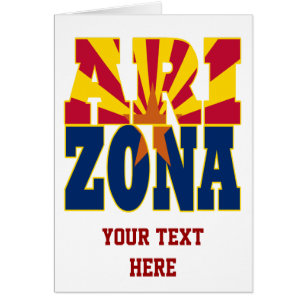 Arizona state flag text