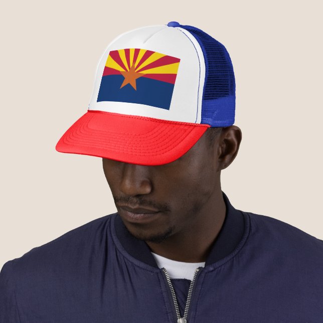 Arizona State Flag Trucker Hat (In Situ)