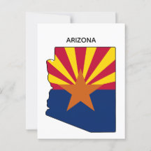 Arizona State Map State Flag