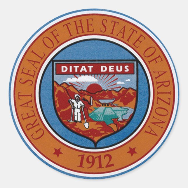 Arizona State Seal Sticker (Front)
