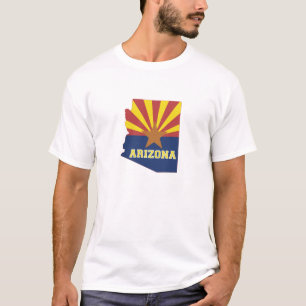 Arizona State Shaped Flag T-Shirt
