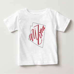 Arizona State Typography Design Baby T-Shirt