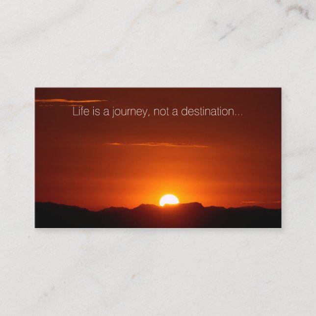 Arizona Sunrise Inspiration Carte de Nom d'Entrepr (Devant)
