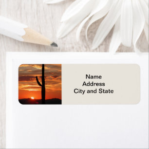 Arizona sunset, cactus,