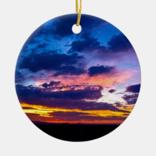 Arizona Sunset Ceramic Ornament
