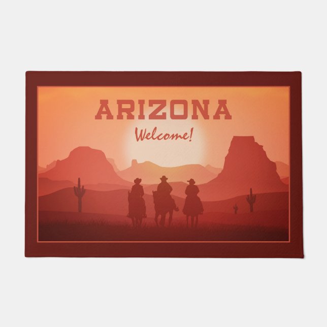 Arizona Sunset custom door mats (Front)