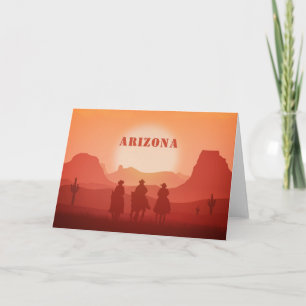 Arizona Sunset custom greeting card