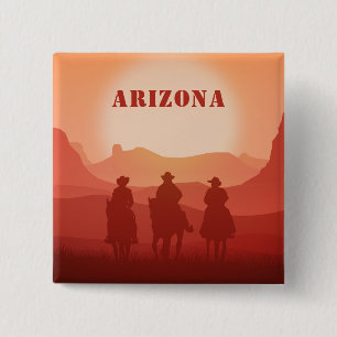 Arizona Sunset custom magnet 2 Inch Square Button