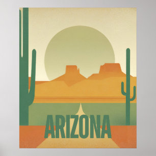 Arizona Sunset - Desert Landscape Poster