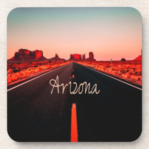 Arizona Sunset Desert Red Rocks Coaster