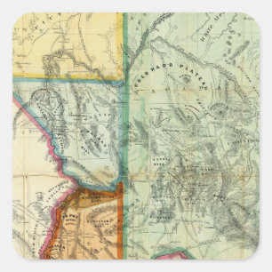 Arizona Territory Square Sticker