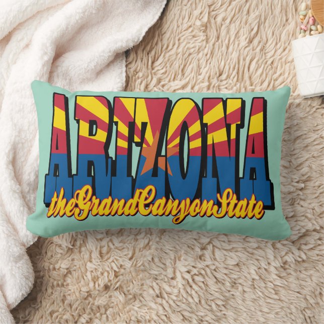Arizona the Grand Canyon State Lumbar Pillow (Blanket)