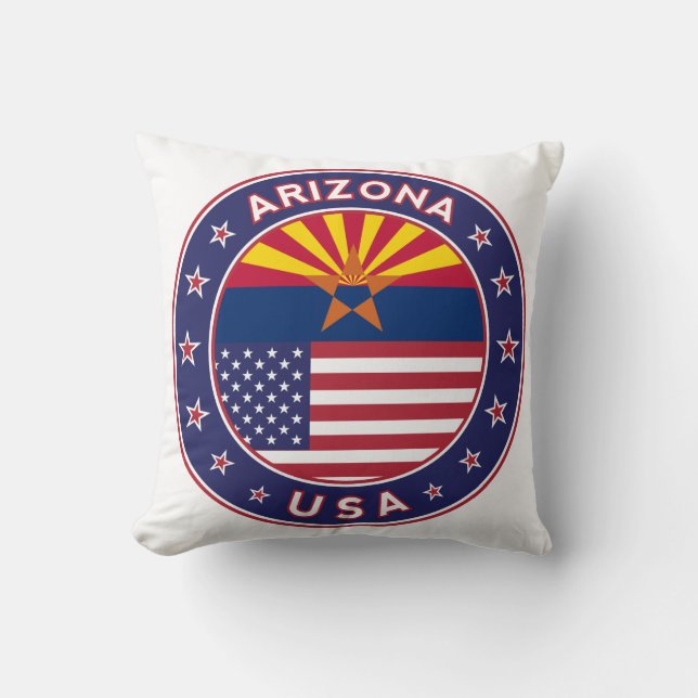 Arizona Throw Pillow (Front)