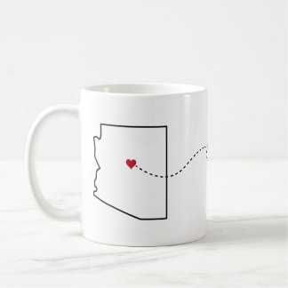 Arizona to Illinois - Heart2Heart Coffee Mug