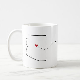 Arizona to South Dakota - Heart2Heart Coffee Mug