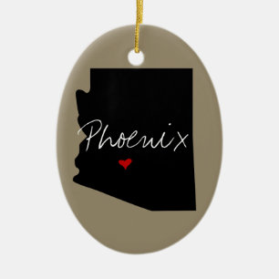 Arizona Town Ceramic Ornament