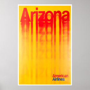 Arizona Travel Poster Vintage Print Tourism Art