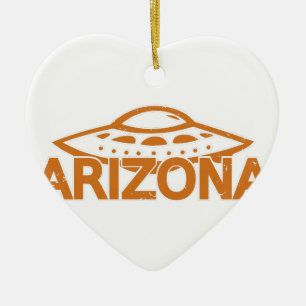 Arizona UFO Ceramic Ornament