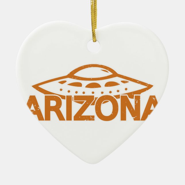Arizona UFO Ceramic Ornament (Front)