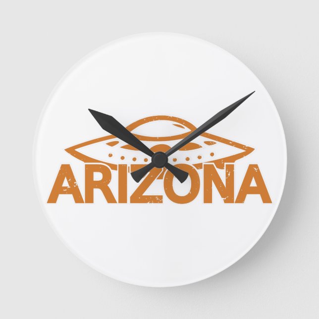 Arizona UFO Round Clock (Front)