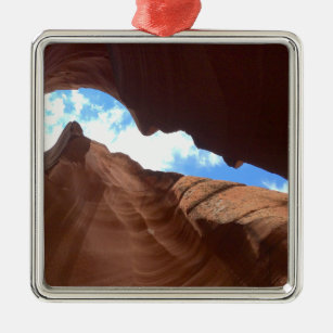 ARIZONA - Upper Antelope Canyon B - Red Rock Metal Ornament