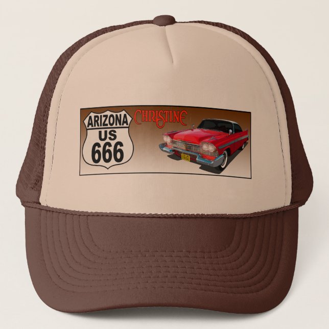 Arizona US Route 666 - Christine Trucker Hat (Front)