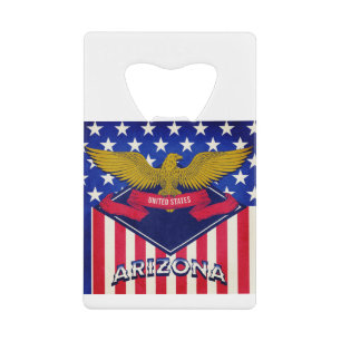 Arizona USA Flag Credit Card Bottle Opener