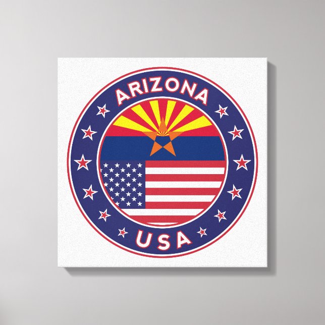 Arizona, USA states Canvas Print (Front)