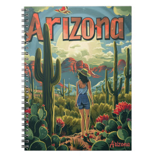 Arizona Vintage Illustration Notebook
