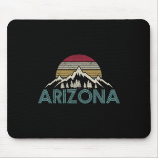 Arizona Vintage Retro Mountains Nature Hiking Souv Mouse Pad