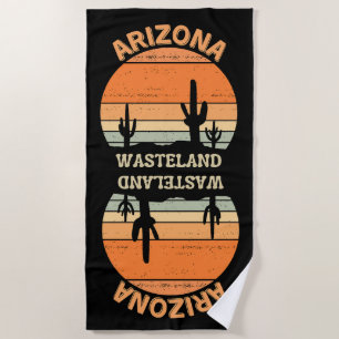 Arizona Wateland Retro Beach Towel