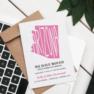 ARIZONA We've moved New address New Home  Postcard