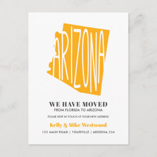 ARIZONA We've moved New address New Home  Postcard