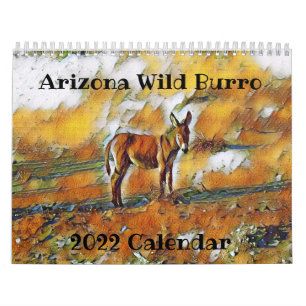 Arizona Wild Burro 2022 Calendar