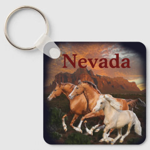 Arizona Wild horses Keychain