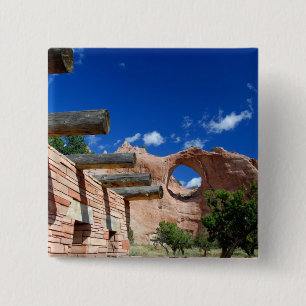 Arizona, Window Rock. Capital of the Navajo 2 Inch Square Button