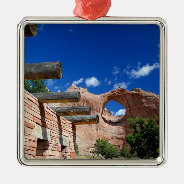 Arizona, Window Rock. Capital of the Navajo Metal Ornament (Front)