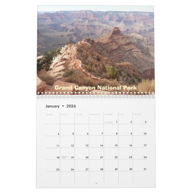 Arizona's Special Places Calendar (Jan 2026)