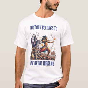 Arjuna The Warrior Men White T-Shirt