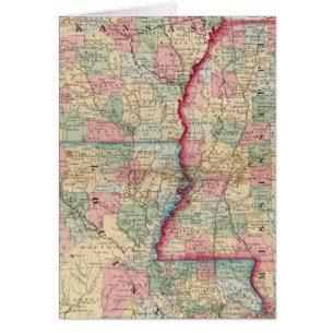 Ark, Miss, La Map by Mitchell