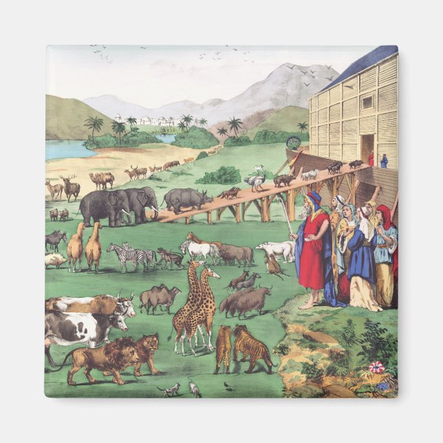 Ark of Noah with animals Magnet (Front)