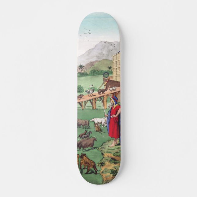 Ark of Noah with animals Skateboard (Front)