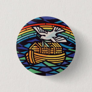 Ark of Noah with Holy Spirit 1 Inch Round Button