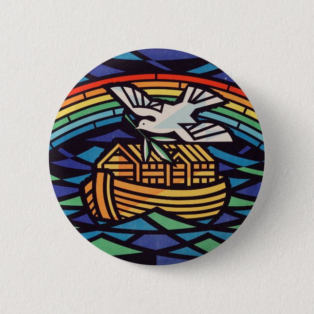 Ark of Noah with Holy Spirit 2 Inch Round Button (Front)
