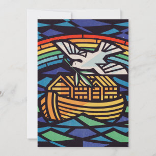 Ark of Noah with Holy Spirit Holiday Card