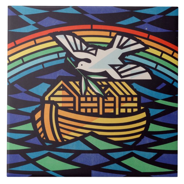 Ark of Noah with Holy Spirit Tile (Front)